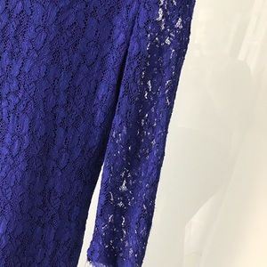 Blue lace dress